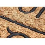 Kokosmat voor binnen en buiten, vuilvangmat, naturel, kokosmat voor buiten, weerbestendig en antislip, voor hal, terras, entree, 45 x 75 cm