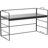 Make-up organisator Tafelplank Zwart Kruidenrek Houten tafelorganizer Bureauopslagsysteem Bureauorganizer Multifunctionele boekenplank Modern ontwerp voor school Thuiskantoor