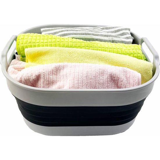 10L opvouwbare schotelpan - opvouwbare spoelbak - draagbare afwaskuip - ruimtebesparende keukenopslag (grijs/leigrijs) 10L opvouwbare schotelpan - opvouwbare spoelbak - draagbare afwaskuip - ruimtebesparende keukenopslag (grijs/leigrijs)