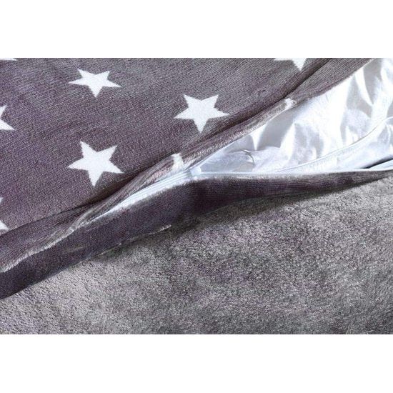 'Cashmere Touch' warm pluche ster omkeerbaar beddengoed in vele kleuren en maten, kleur: grijs, afmetingen: 200 x 200 cm 'Cashmere Touch' warm pluche ster omkeerbaar beddengoed in verschillende kleuren en maten, kleur: grijs, afmetingen: 200 x 200 cm