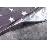 Warm Winter Püsch Star omkeerbaar beddengoed Nicky-Teddy 'Cashmere Touch' Coral Fleece in vele kleuren en maten, kleur: grijs, maat: 155 x 220 cm.