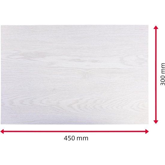4 placemats/placemats, 45 x 30 cm, synthetisch, houtlook, saleen editie: natuur, esdoorn zwart,