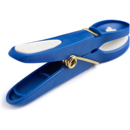 Wasknijpers, bloemen, 48 stuks, klassiek blauw-wit, premium wasknijpers