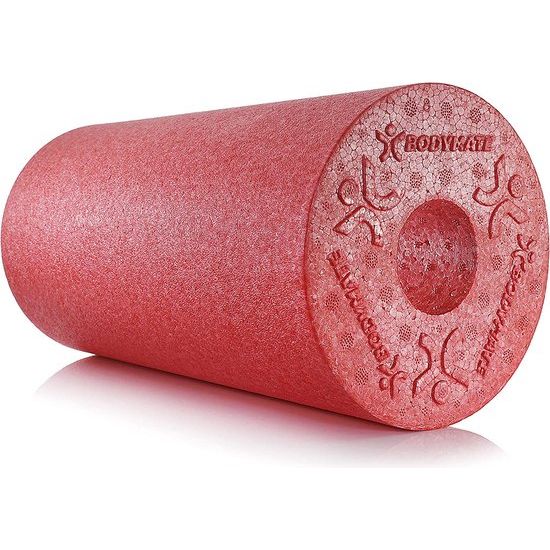 professionele fascia rol standaard medium-hard, lengte 30 cm, diameter 15 cm, met gratis e-book, rood