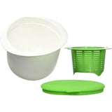 set voor het maken van kaas plastic, wit, 13 x 17,3 x 14,7 cm