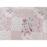 Sprei, patchwork plafond, rozen in landelijke stijl, bedsprei in patchwork, 220x240 cm