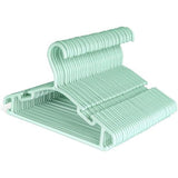 36 stuks kleerhangers kinderkleerhangers, set babykleerhangers van kunststof, opbergkast, kledinghangers, 27 cm, voor peuters en baby's, groen