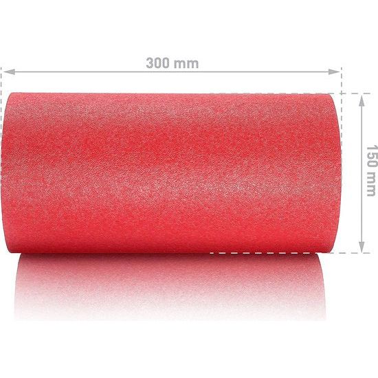 professionele fascia rol standaard medium-hard, lengte 30 cm, diameter 15 cm, met gratis e-book, rood