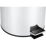 SENSEA - URBAN badkamerprullenbak - 5L - Rond - Staal - Grijs - Chroomafwerking