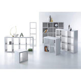 Style Modern Cube Shelving Unit, Sonoma Oak Look, Ideal for Folding Boxes