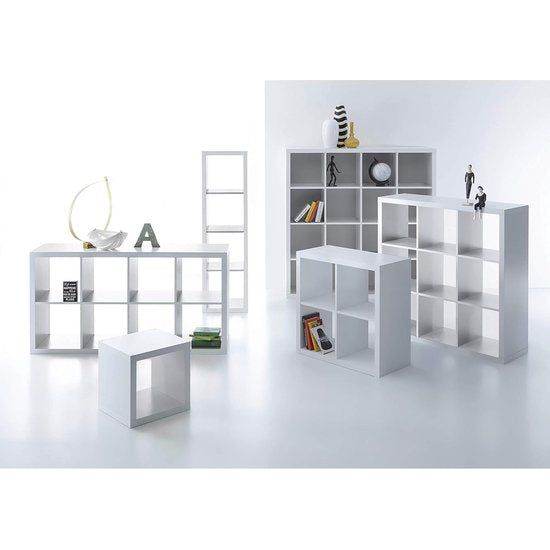 Style Modern Cube Shelving Unit, Sonoma Oak Look, Ideal for Folding Boxes