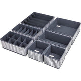 DIMI Opbergdoos voor lade, opvouwbare lade organizer, 7 stuks, voor beha's, ondergoed, sokken, stropdassen, kleding