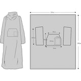 Deken met mouwen en voetenzak, fleece, microvezel, zachte fleecedeken, dagdeken, tv-deken om aan te trekken, cadeau voor vriendin, moeder