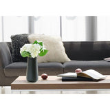 Vaas zwart, keramische vaas voor pampasgras, ideaal voor het opbergen van droge bloemen en verse bloemen, bloemenvaas decoratie woonkamer, slaapkamer