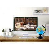 14 cm, Duitse kaart, wereldbol, educatief, draaibaar, pedagogisch/geografisch, educatief materiaal, politieke kaart, diameter 14 cm