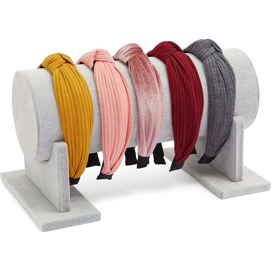 Voor armbanden, kettingen - Voor thuisorganisatie, juwelier, presentatie - Grijs, 31 x 16,5 x 17 cm