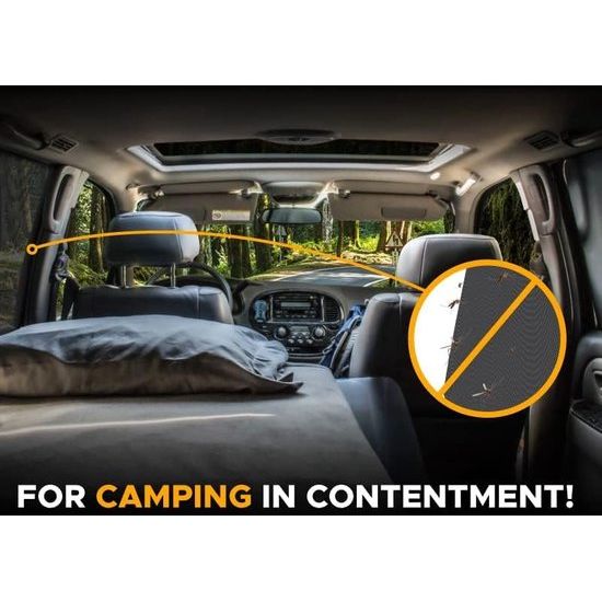 voor de auto, voor baby ' s en kinderen, met gecertificeerde UV-bescherming, universeel zonneklep, autonet, voor zijruiten, mesh materiaal, beschermt passagiers, kinderen en huisdieren, 2 stuks