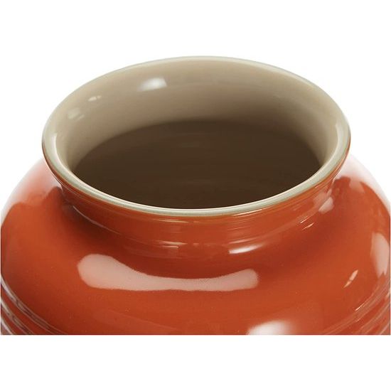 Klassieke vaas van aardewerk, 19 cm vaas, ovenrood, 2 stuks, 2 liter