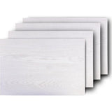 4 placemats/placemats, 45 x 30 cm, synthetisch, houtlook, saleen editie: natuur, esdoorn zwart,