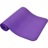 Essentials yogamat, extra dik, hoge dichtheid, scheurbestendig, met kniebeschermer en draagriem, Paars