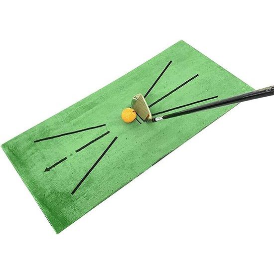 Golf Accustrike Swing Practice Mat voor Detection Batting, 30 x 60 cm, oefenmat van fluweel voor binnen en buiten, lichtgekleurde versies