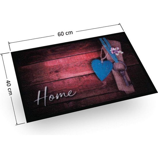 Deurmat - vuilvangmat voor binnen en buiten - deurmat - vuilvangmat antislip - deurmat voor huisdeur - Home Design 40 x 60 cm