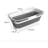 Opvouwbare wasmand, plastic, draagbare afwasbak, camping, voor buiten, voetbad, badkuip, afwasbak, huishoudelijke dweisemmer, draagbare autowas, wateremmer, voor buiten