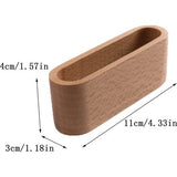 Set van 2 creatieve houten visitekaartjeshouders, klassieke houten visitekaartjeshouder, houten visitekaartjeshouder, visitekaartjesstandaard, Office Desktop Organizer