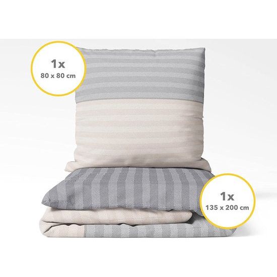 beddengoed van 135 x 200 cm, dekbedovertrek van katoen Translation: bed linen van 135 x 200 cm, duvet cover van katoen