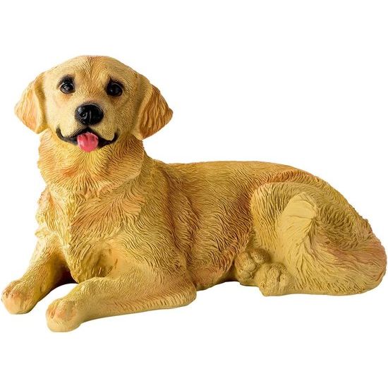 Tuindecoratie hond - tuinfiguren voor buiten - decoratie tuin hond - decoratieve figuur tuin - hond polyhars - hond figuur decoratie voor buiten tuin van polyhars