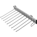 Uittrekbare broekbeugel, 9 posities rechts, uittrekbare kledingstang, uittrekbare kledinghanger, organizer, garderobestang, broekophanging, broekhouder, ruimtebesparend