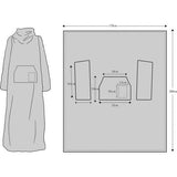 Knuffeldeken met mouwen en voetenzak, fleece, microvezel, zachte fleecedeken, dagdeken, tv-deken om aan te trekken, cadeau voor vriendin moeder