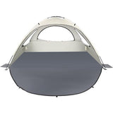 Strandschuilplaats, draagbare strandtent voor 2-4 personen, babystrandschuilplaats met UV-bescherming 50+, strandtent met 3 geventileerde ramen, snelle montage, gemakkelijk mee te nemen paraplu, strandschuilplaats