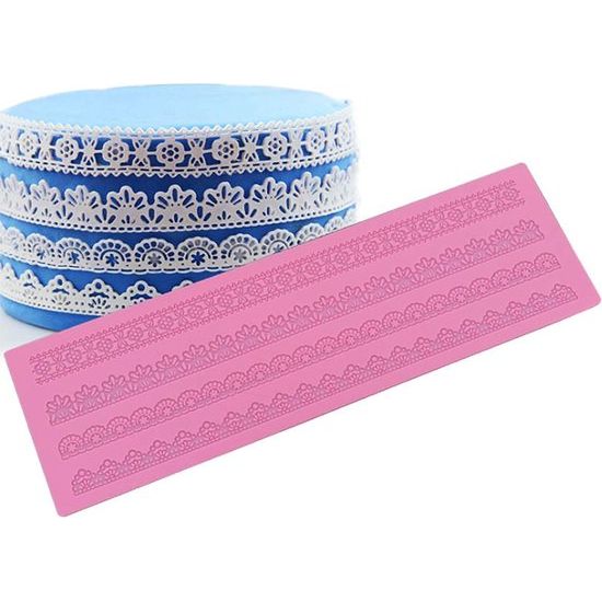 Bloem Patroon Silicone Lace Mat Cake Mat Fondant Mould Silicone Cake Lace Mould bakken Lace Silicone Mat Cake Decorating Tool voor Cake Decorating Lace Effect Fondant Classic Pattern