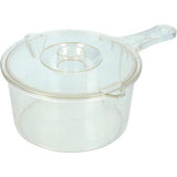 Steelpan met deksel, magnetronservies, 900 ml, vlekwerend