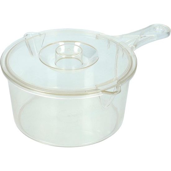 Steelpan met deksel, magnetronservies, 900 ml, vlekwerend