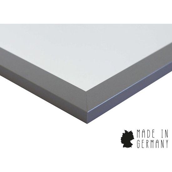 Spiegel - hoogwaardige wandspiegel (55 x 75 cm) - rechthoekig - frame zilver hout/MDF - moderne spiegel - duurzaam roestvrij