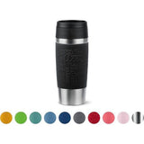 Travel Mug Classic thermosbeker 0,36 liter | nieuwe comfort-schroefsluiting roestvrij staal 4 uur warm en 8 uur koud 100% lekvrij vaatwasmachinebestendig 360°-drinkopening zwart