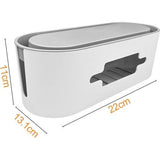Kabelbox wit, kabelmanagementbox, kabelbox, kabelmanagementbox, stopcontactdoos, kabelboxen, kabelwarboel opbergbox, kabelbox, stekkerdoos voor het organiseren van kabels