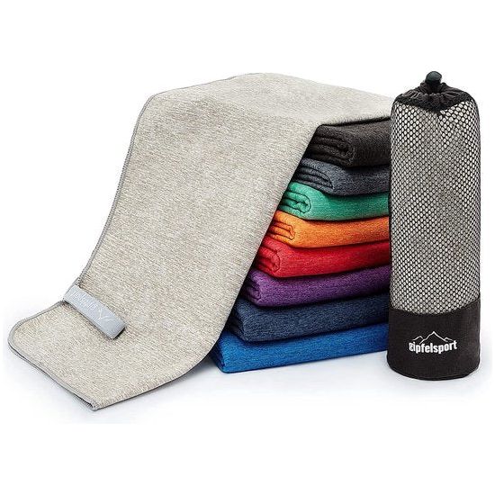 Microvezel handdoek | 1x M(110x50cm) | lichtgrijs - Brush