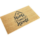 Voetmat kokos, vloermatten voor binnen en buiten, deurmat voor buiten, vuilvangmat binnen, kokosmat 40 x 70 x 1,5 cm (Sweet Home)