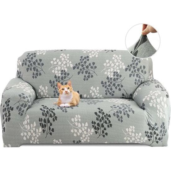 Sofa Cover 2-zits Elastische Stretch Spandex Sofa gooit Sofa Covers antislip wasbare Sofa Covers Sofa Cover Voor Sofa met armleuning, bladstijl