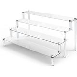 4-traps acryl riser display rek, standaard, transparante acrylstandaard, nagellak-organizer voor nagellak, specerijen, cosmetica, kunsthandwerk, sieradenstandaard