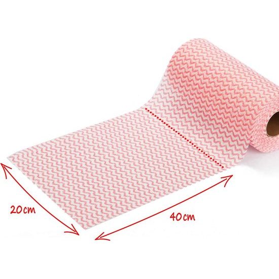 3 x 50 poetsdoeken op rol, reinigingsdoeken voor keuken, badkamer en huishouden, multifunctionele doeken [keuze varieert], 150 vellen - 20 x 40 cm - 3 kleuren