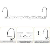 Kleerhanger Ruimtebesparend Metaal Magic Magic Hangers Antislip Closet Organizer Garderobe voor broeken, jeans, pakken en jurken (set van 6)