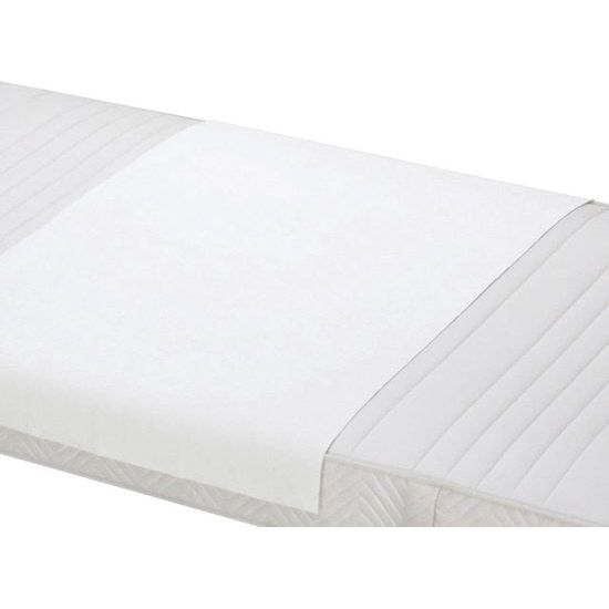 waterdichte molton/matrasbeschermer/incontinentie-matrasoplegger wit, verkrijgbaar in de maten ca. 60 x 120, 150 x 90, 70 x 140, 50 x 90, 70 x 100, 50 x 70 cm, van kliniekspecialisten, serie "40537", 001, wit, 70/140