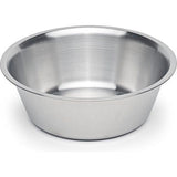 Hoogwaardige hondenbak, voerbak en drinkbak van geborsteld roestvrij staal, vaatwasmachinebestendig, voerbak (2x L / 2,2 l / 23,5 cm)