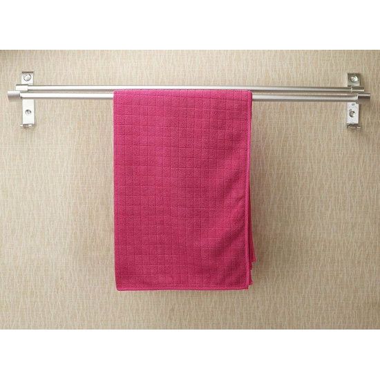 Set van 8 microvezel theedoeken, zachte, super absorberende en pluisvrije keukendoeken, 45 x 65 cm (roze)