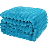 150 x 200 cm, warme pluizige beddensprei, deken en sofadeken, mama, vrouw en vriendin, blauw, 150 x 200 cm