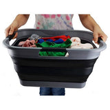 Opvouwbare plastic wasmand 30L Opvouwbare opbergbak Organizer Ruimtebesparende mand Watercapaciteit 24L
